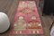 Vintage Turkish Oushak Runner Rug in Wool 1