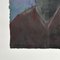 Peter Arnesson, Ritratto di uomo con cappello, XX secolo, Tecnica mista su carta, Incorniciato, Immagine 4