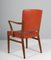 Nutwood Armchair attributed to Ole Wanscher for Fritz Hansen, Image 8