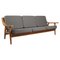 GE530 3-Seater Sofa in Oak attributed to Hans J. Wegner for Getama, 1970s 1