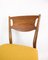 Danish Teak & Yellow Fabric Dining Chairs, 1960, Set of 4, Image 15