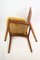 Danish Teak & Yellow Fabric Dining Chairs, 1960, Set of 4, Image 8