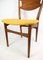 Danish Teak & Yellow Fabric Dining Chairs, 1960, Set of 4, Image 13
