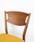Danish Teak & Yellow Fabric Dining Chairs, 1960, Set of 4 12