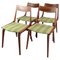 Teak Model Boomerang Dining Chairs by Alfred Christensen for Slagelse Møbelfabrik, 1960, Set of 4 1
