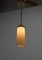 Lampe à Suspension Art Déco en Laiton et Verre, 1930s 4