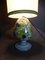 Lámpara de mesa antigua en blanco y verde, Imagen 5