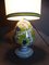 Lámpara de mesa antigua en blanco y verde, Imagen 6