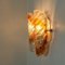Murano Clear and Orange Glass Wall Lights, 1970s, Set of 2, Image 7