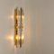 Murano Glass and Gilt Brass Sconce in the style of Venini, 1960s 9