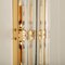 Murano Glass and Gilt Brass Sconce in the style of Venini, 1960s 5