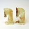 Vintage Handacarved Onyx Horseheads Bookends, Italy, 1970s, Set of 2 5