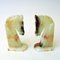 Vintage Handacarved Onyx Horseheads Bookends, Italy, 1970s, Set of 2 9