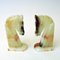 Vintage Handacarved Onyx Horseheads Bookends, Italy, 1970s, Set of 2, Image 9