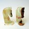 Vintage Handacarved Onyx Horseheads Bookends, Italy, 1970s, Set of 2, Image 8