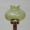 Norwegian Odel Brass Candleholder with Green Shade, 1960s, Image 4