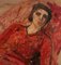 Antonio Feltrinelli, Woman in Red, Oil on Board, 1930s 2