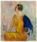 Antonio Feltrinelli, Retrato de mujer, pintura al óleo, años 30, Imagen 1