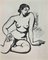 Jean Delpech, Nude, Original Watercolour, Mid-20th Century, Image 1