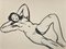 Jean Delpech, Nudo, Acquarello originale, metà XX secolo, Immagine 1