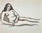 Jean Delpech, Nude, Original Watercolour, Mid-20th Century 1