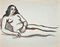 Jean Delpech, Nude, Original Watercolour, Mid-20th Century, Image 1