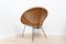 Mid-Century Cone Wicker & Iron Bucket Chair from Habitat, 1960s 7