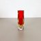 Große rote Sommerso Vase aus Muranoglas von Flavio Poli, Italien, 1970er 2
