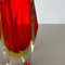 Large Red Murano Glass Sommerso Vase attributed to Flavio Poli, Italy, 1970s 7