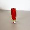 Große rote Sommerso Vase aus Muranoglas von Flavio Poli, Italien, 1970er 4