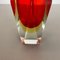 Large Red Murano Glass Sommerso Vase attributed to Flavio Poli, Italy, 1970s 8