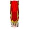 Large Red Murano Glass Sommerso Vase attributed to Flavio Poli, Italy, 1970s 1