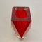 Large Red Murano Glass Sommerso Vase attributed to Flavio Poli, Italy, 1970s 9
