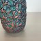 Crusty Fat Lava Multi-Color Vase from Scheurich, Germany, 1970s 10
