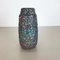 Crusty Fat Lava Multi-Color Vase from Scheurich, Germany, 1970s 5