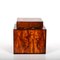Mid-Century Italian Square Acrylic Glass Ice Bucket with Tortoise Shell Effect by Christian Dior, 1970s 12