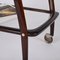 Mid-Century Italian Beech and Brass Bar Cart attributed to Cesare Lacca, 1950s 16