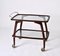 Mid-Century Italian Beech and Brass Bar Cart attributed to Cesare Lacca, 1950s, Image 7