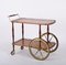 Mid-Century Italian Mahogany and Brass Serving Bar Cart, 1960s 4