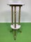 Tall Empire Style Side Table with Round Marble Tops, 1900s 2