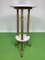 Tall Empire Style Side Table with Round Marble Tops, 1900s, Image 2