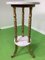 Tall Empire Style Side Table with Round Marble Tops, 1900s 4