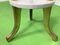 Grande Table d'Appoint Style Empire avec Plateaux Ronds en Marbre, 1900s 7