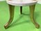 Tall Empire Style Side Table with Round Marble Tops, 1900s 7