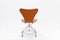 Cognac Leather First Series 3117 Desk Swivel Chair by Arne Jacobsen for Fritz Hansen, 1960 6
