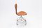 Sedia da scrivania girevole 3117 in pelle color cognac attribuita ad Arne Jacobsen per Fritz Hansen, 1960, Immagine 10