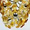 Mid-Century Amber Murano Chandelier from Mazzega, Italy, 1970s 2