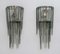 Cascata Wall Lights in Chiseled Murano Glass by Carlo Nason for Mazzega, 1960s, Set of 2 1