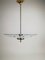 Lampe à Suspension en Laiton et Verre Courbé dans le style de Pietro Chiesa pour Fontana Arte, 1940s 10