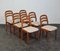 Danish Holdorf Chairs attributed to Dyrlund, Set of 6 1